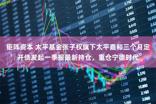 钜阵资本 太平基金张子权旗下太平嘉和三个月定开债发起一季报最新持仓，重仓宁德时代