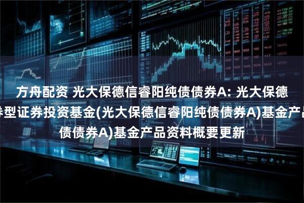 方舟配资 光大保德信睿阳纯债债券A: 光大保德信睿阳纯债债券型证券投资基金(光大保德信睿阳纯债债券A)基金产品资料概要更新